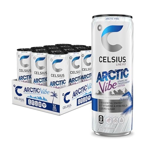 12-Pack 12-Oz CELSIUS Functional Essential Energy Drink (Sparkling Arctic Vibe) Deal