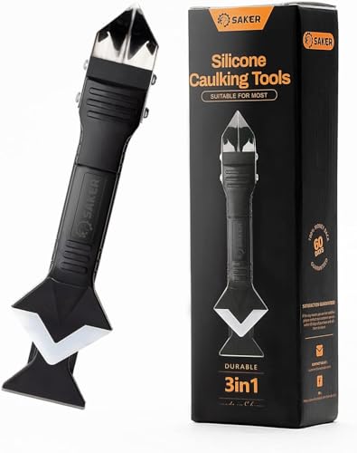 Saker 3-in-1 Silicone Caulking & Grout Removal Tool (Black) Deal