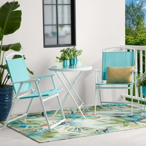 Mainstays Albany Lane 3-Piece Bistro Set, Aqua