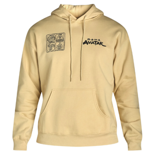 Avatar The Last Airbender Men's Back Graphic Pullover Hoodie