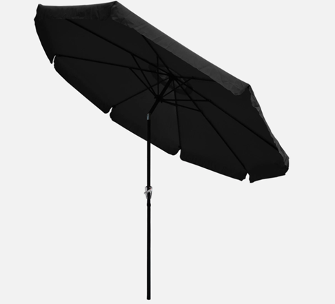 Yescom 10' 8 Rib Patio Umbrella Market Crank Tilt Button Sunshade Backyard
