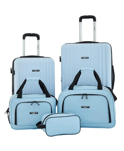 Travelers Club Velocity Expandable Rolling Hardside Luggage Set 5-Piece