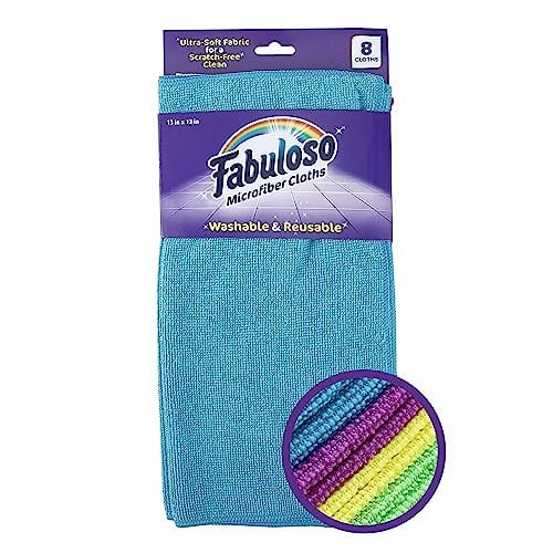 Fabuloso Microfiber Cleaning Cloths 8-Pack