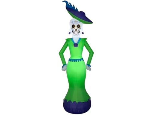 Gemmy 7' Airblown Day of The Dead Woman Inflatable