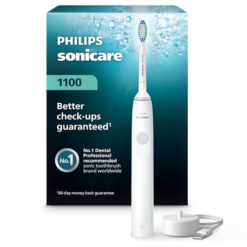 Philips Sonicare 1100 Rechargeable Electric Toothbrush (White Grey, HX3641/02) Deal