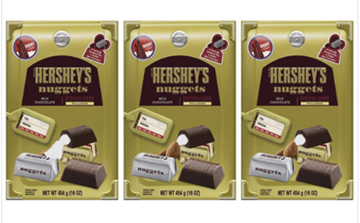 Hershey's Nuggets Special Dark With Almonds 16oz (3-Pack)