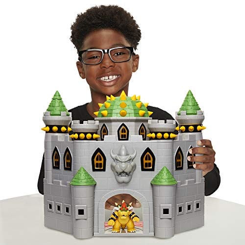 Super Mario Deluxe Bowser's Castle Playset w/ 2.5" Bowser Figure Deal