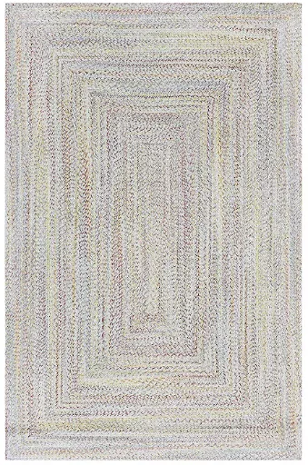 The Big One Kids Rainbow Braided Throw Rug 54"W x 78"L Deal