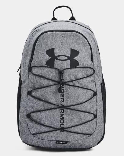 Under Armour UA Hustle Sport Backpack, Pitch Gray Medium Heather / Black