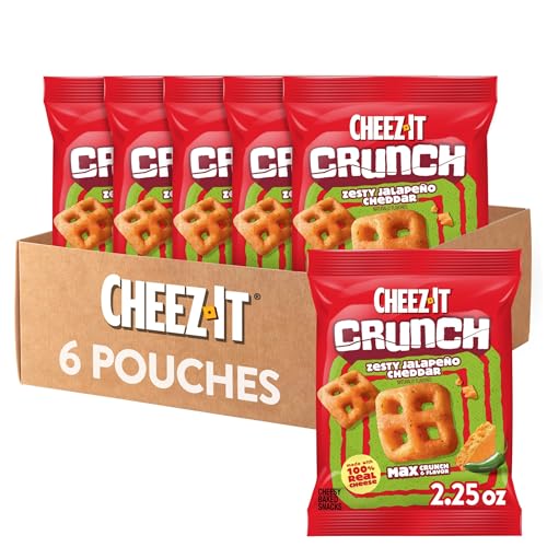 6-Pack 2.25-Oz Cheez-It Crunch Zesty Jalapeno Cheddar Baked Snack Pouches Deal