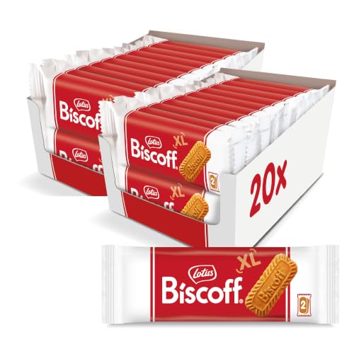 Lotus Biscoff Caramelized Biscuit Cookies Dispenser Box, 20 Count (Pack of 2)