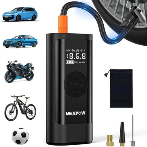 NEXPOW 150PSI 8000mAh Tire Inflator Air Compressor