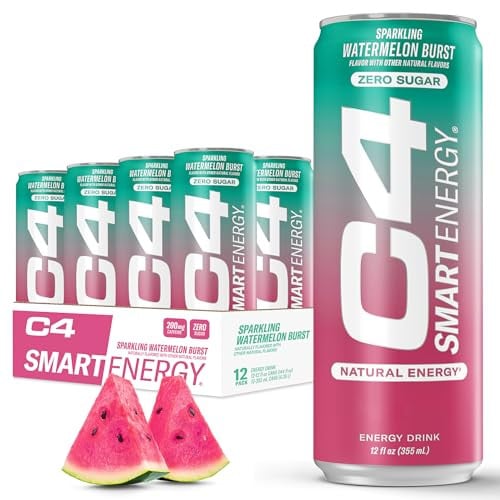 C4 Smart Energy Drink Watermelon Burst 12 Oz 12-Pack Deal