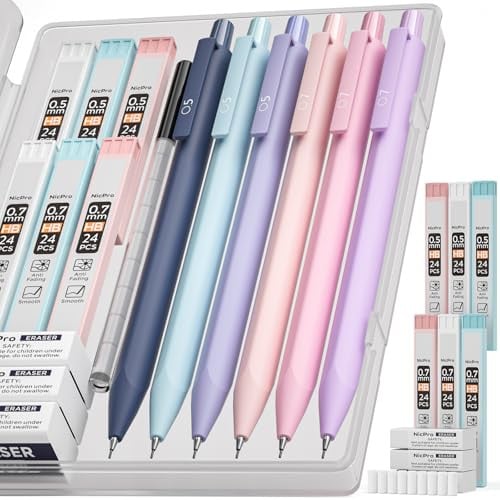 Nicpro Mechanical Pencils Set 6-Count Deal