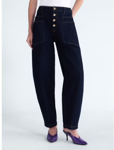 Scoop Women's and Women's Plus High Rise Tapered Leg Pants, 30-Inch Inseam, 98% Cotton