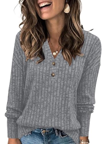 Dimur Womens Lightweight Button Down Long Sleeve Pullover Shirts