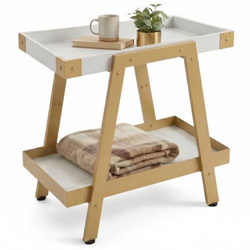 IPARTS EXPERT Farmhouse Industrial Nightstand Side Table
