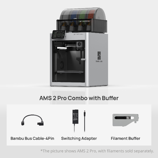 Bambu Lab X1C 3D Printer AMS 2 Pro Combo