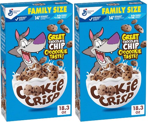 Cookie Crisp Breakfast Cereal 2-Pack 18.3-Oz