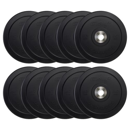 260-Pound CAP Barbell Pro 2" Olympic Bumper Plate Weight Set Deal