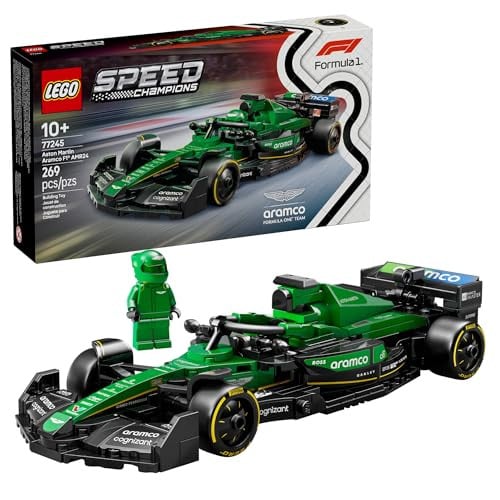 269-Piece LEGO Speed Champions Aston Martin Aramco F1 AMR24 Race Car Building Set
