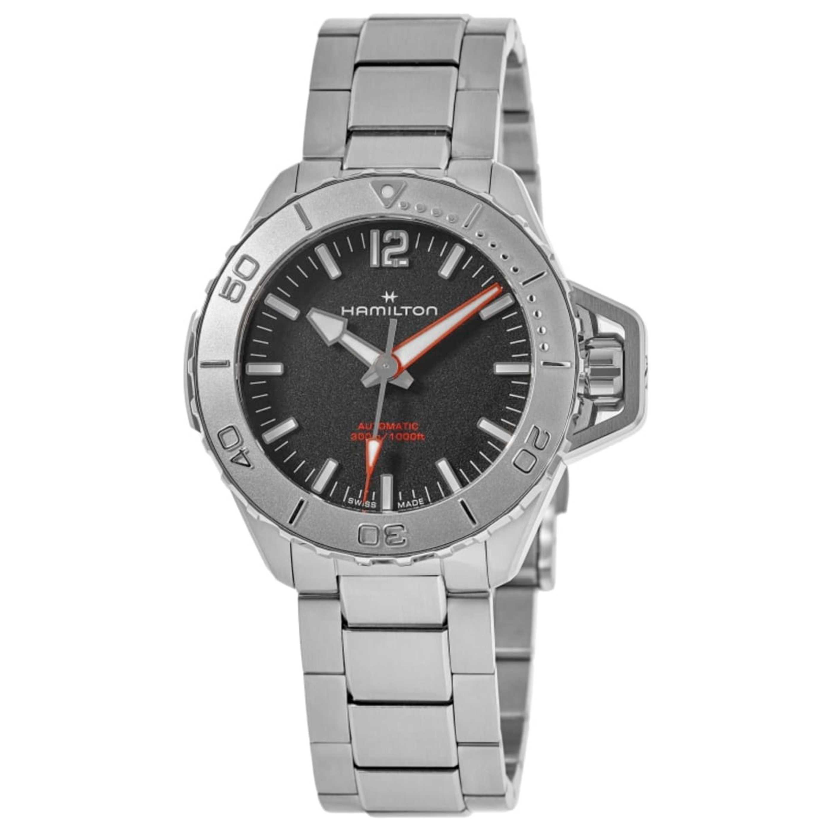Hamilton Khaki Navy Frogman 46mm Black Dial Men's Automatic Watch Deal