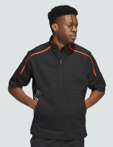 Adidas Men's Core Provisional SS 1/2-Zip Jacket (Black) Deal