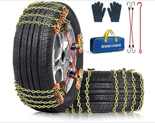 8 Pack Tire Snow Chains (195-265mm or 205-265mm)