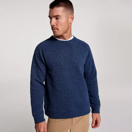 VRST Men's Recharge Lunar Fleece Crew (Dark Navy) Deal