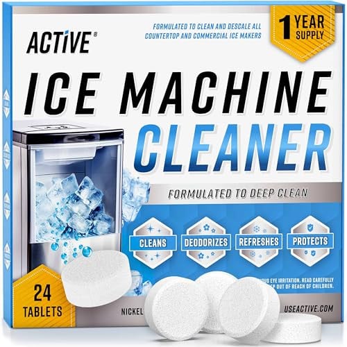(Prime Deal) ACTIVE Ice Machine Cleaner & Descaler Tablets 24-Count Deal