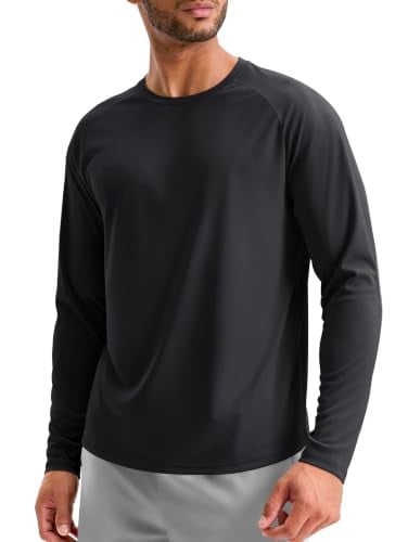 Soothfeel Men’s Long-Sleeve Quick-Dry Workout Shirt