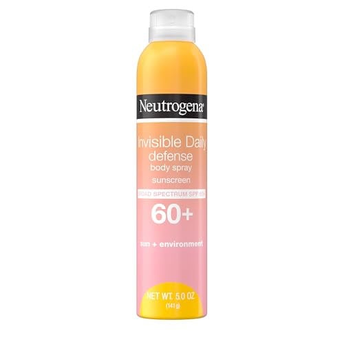 Neutrogena Invisible Daily Defense Body SPF 60+ Sunscreen Spray 5-Oz Deal