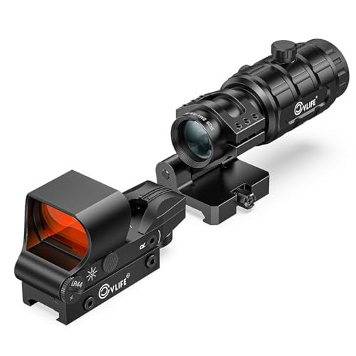 CVLIFE EagleFeather Multiple Reticle Red/Green Dot and Magnifier Combo Deal