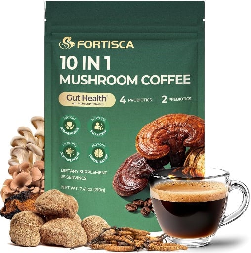 10 Kinds Mushroom Coffee with Probiotic 210g