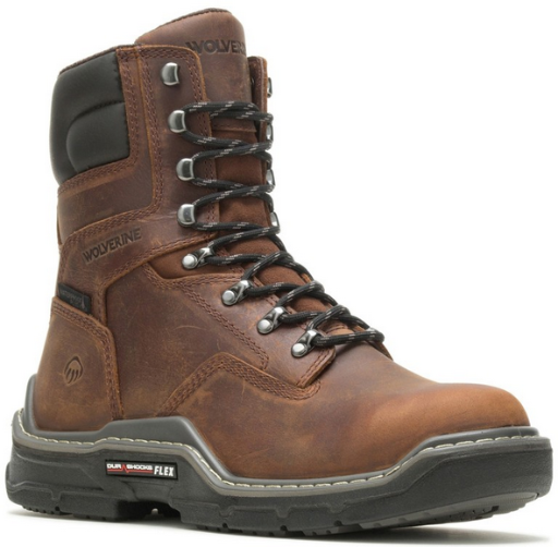Wolverine Men Raider DuraShocks Waterproof 8" Work Boot Shoes Deal