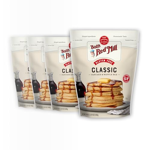 Bob's Red Mill Gluten Free Pancake & Waffle Mix 4-Pack 24-Oz Deal
