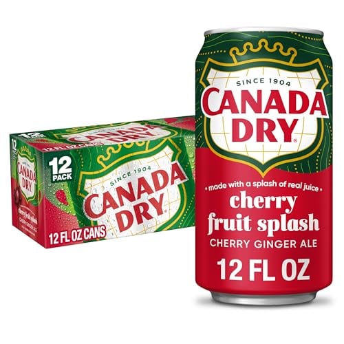 Canada Dry Fruit Splash Cherry Ginger Ale Soda 12-Pack Deal