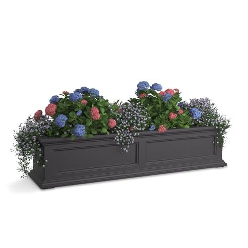Mayne Fairfield 4ft Window Box, Self Watering, Graphite Grey Deal