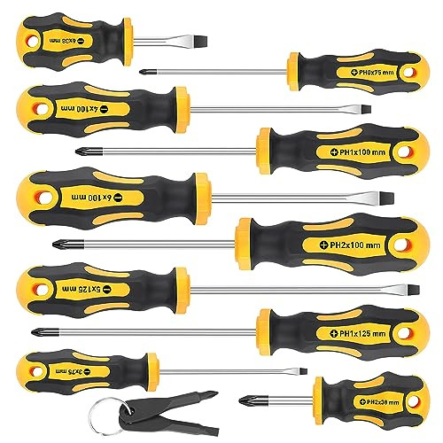 Amartisan 10-pc Magnetic Screwdrivers Set