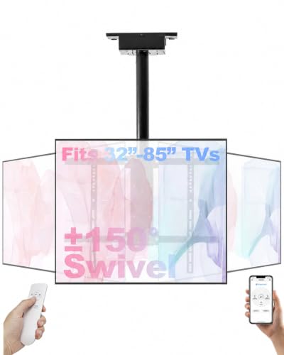 TOPSKY Smart Ceiling TV Mount w/ 150 Degree Swivel