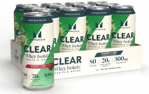 Myprotein Clear Whey Isolate Protein Drink, 12-Pack, Cherry Lime Deal