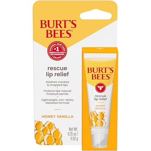Burt's Bees Rescue Lip Relief Lip Balm Honey Vanilla 0.35-Oz Deal