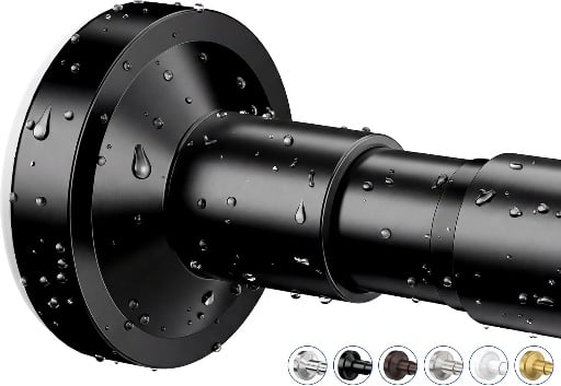 Bonpally Adjustable Tension Curtain Rod 32-75 Inches - Many Color Options  Deal