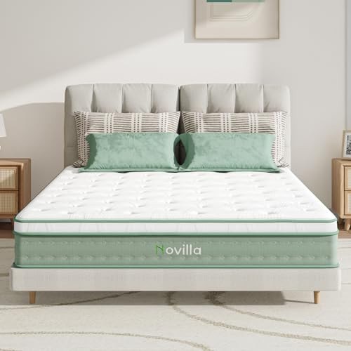 Novilla Queen Size 10 Inch Hybrid Mattress in a Box
