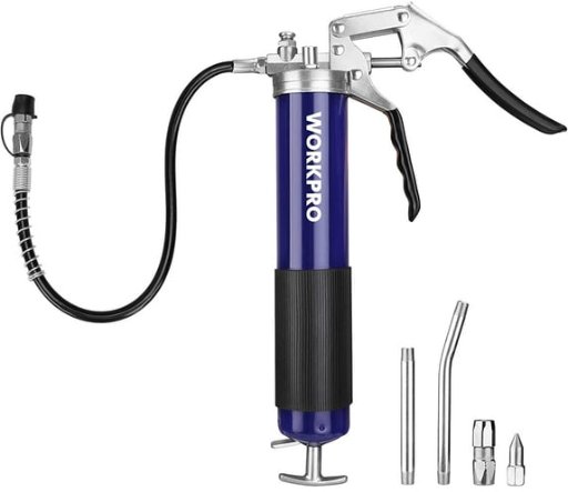 WORKPRO Grease Gun Kit 6000PSI with 18inch Flexible Hose