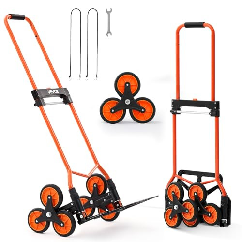 VEVOR Portable Stair Climbing Aluminum Trolley 260-lbs