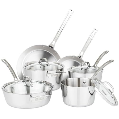 Viking Contemporary 3-Ply Stainless Steel Cookware Set Deal
