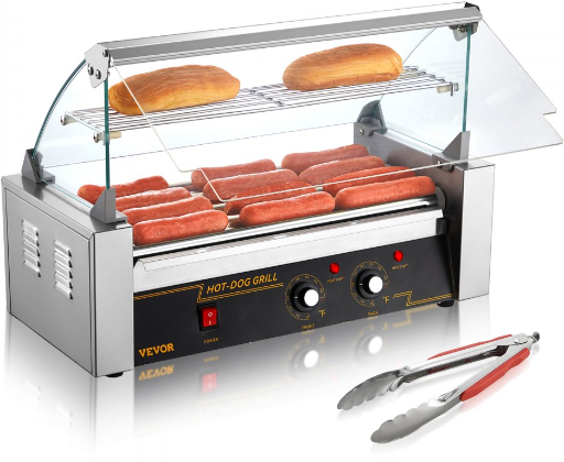 VEVOR Hot Dog Roller 12 Hot Dogs Capacity 750W