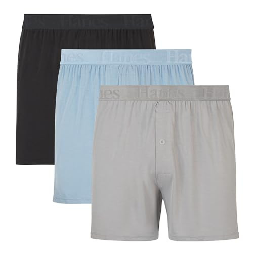 3-Pack Hanes Originals Knit Bamboo Boxers