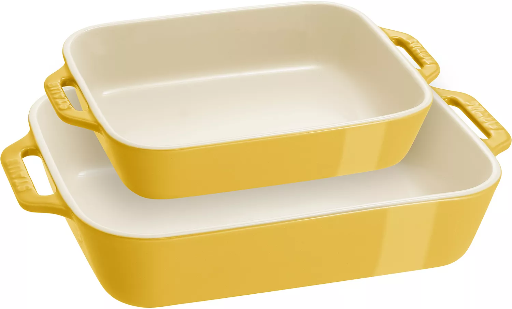 Staub Ceramic Rectangular Baking Dish 2-Piece Set 